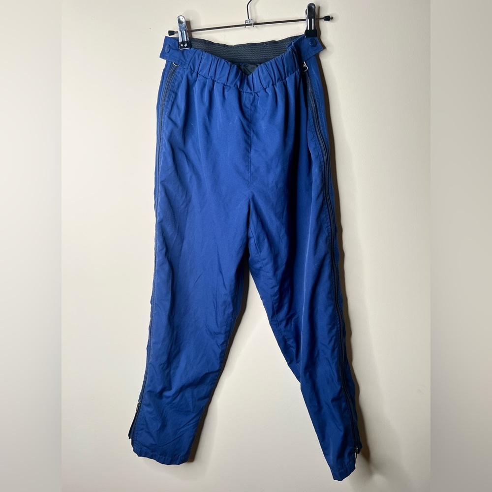 L.L. Bean women’s blue full side zip outdoorsy pants. Petite XS